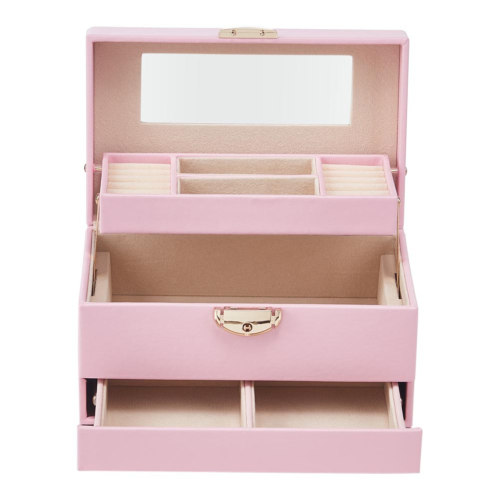 3-Layer Jewellery Box with Portable Travel Case